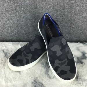 Rare Retired Rothy's The Sneaker Gray Camo Slip-On Sneakers Sz 9.5